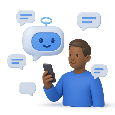 Ilustrasi Chat AI